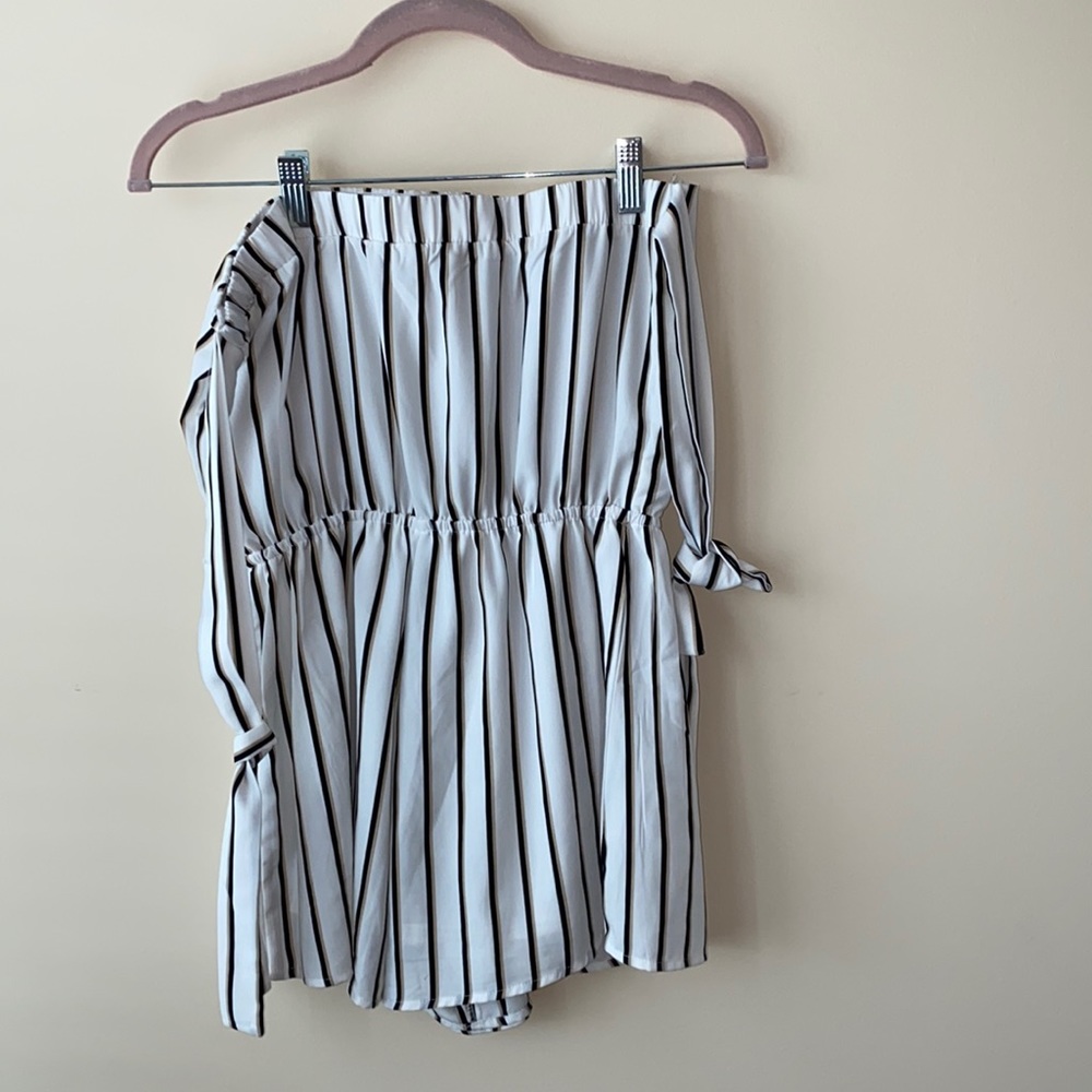 striped romper